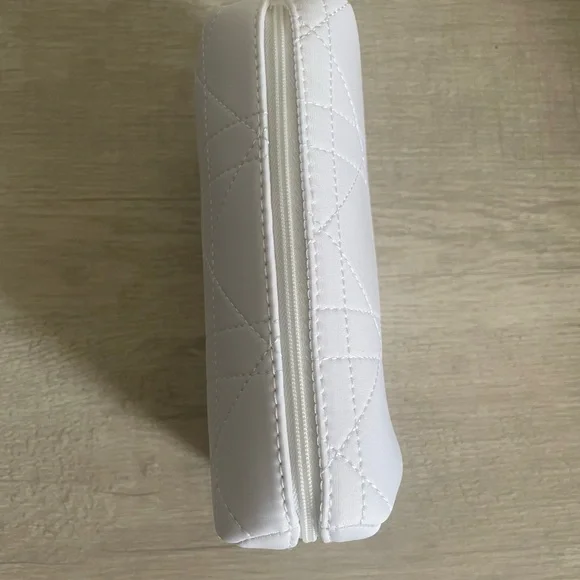 Authentic Dior White Quilted Cosmetic Bag. New. Comes With Box. - Picture 9 of 9